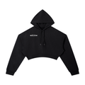 Essential Cropped Hoodie Dark