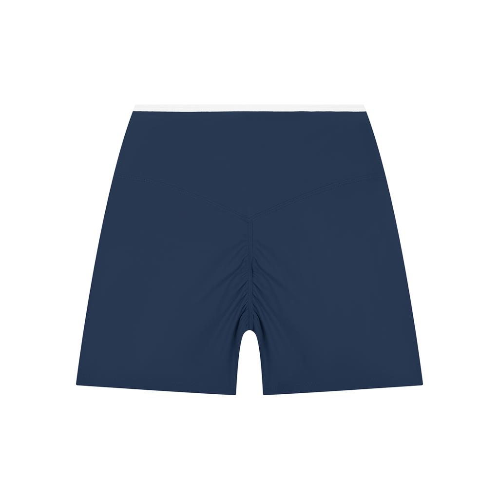 Essential High Rise Color Block Shorts
