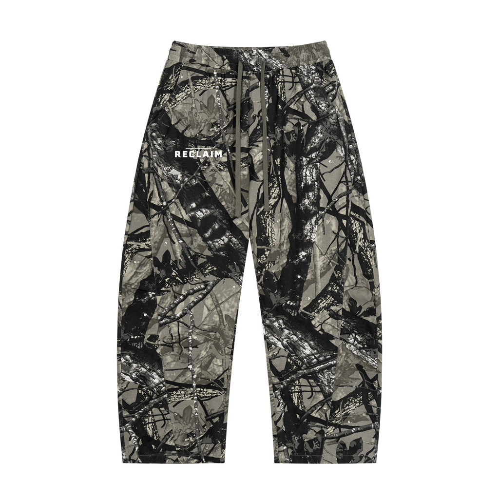 Camo Barrel Leg Pants