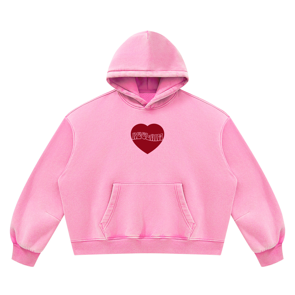 Wear Love Loud Boxy Fleece Hoodie