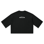 Stencil Boxy Shirt Black