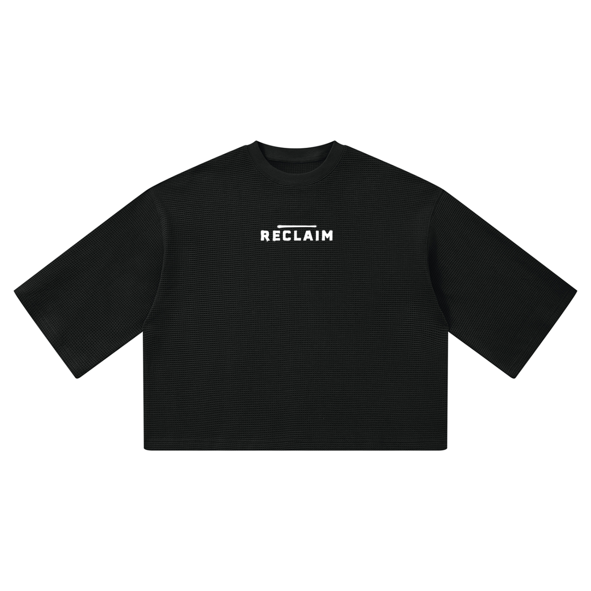 Stencil Boxy Shirt Black