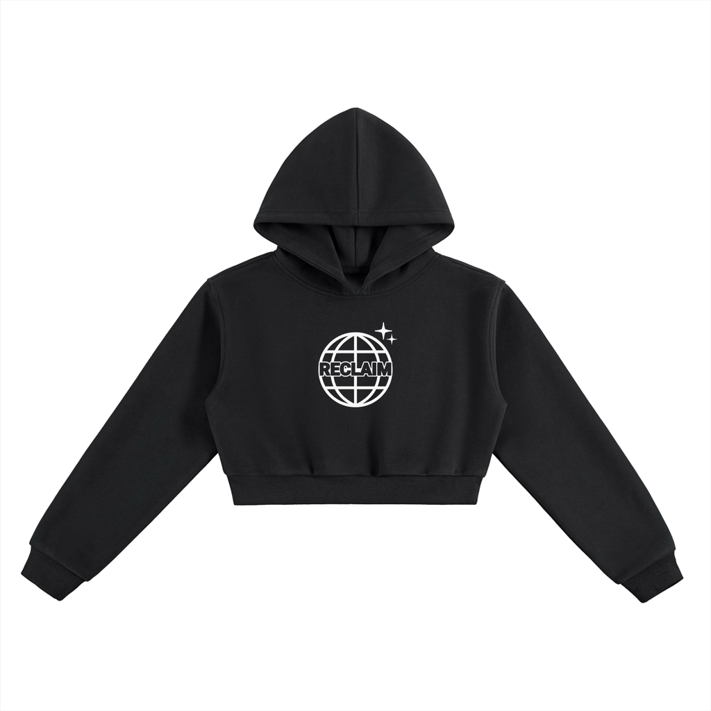 Global Cropped Hoodie