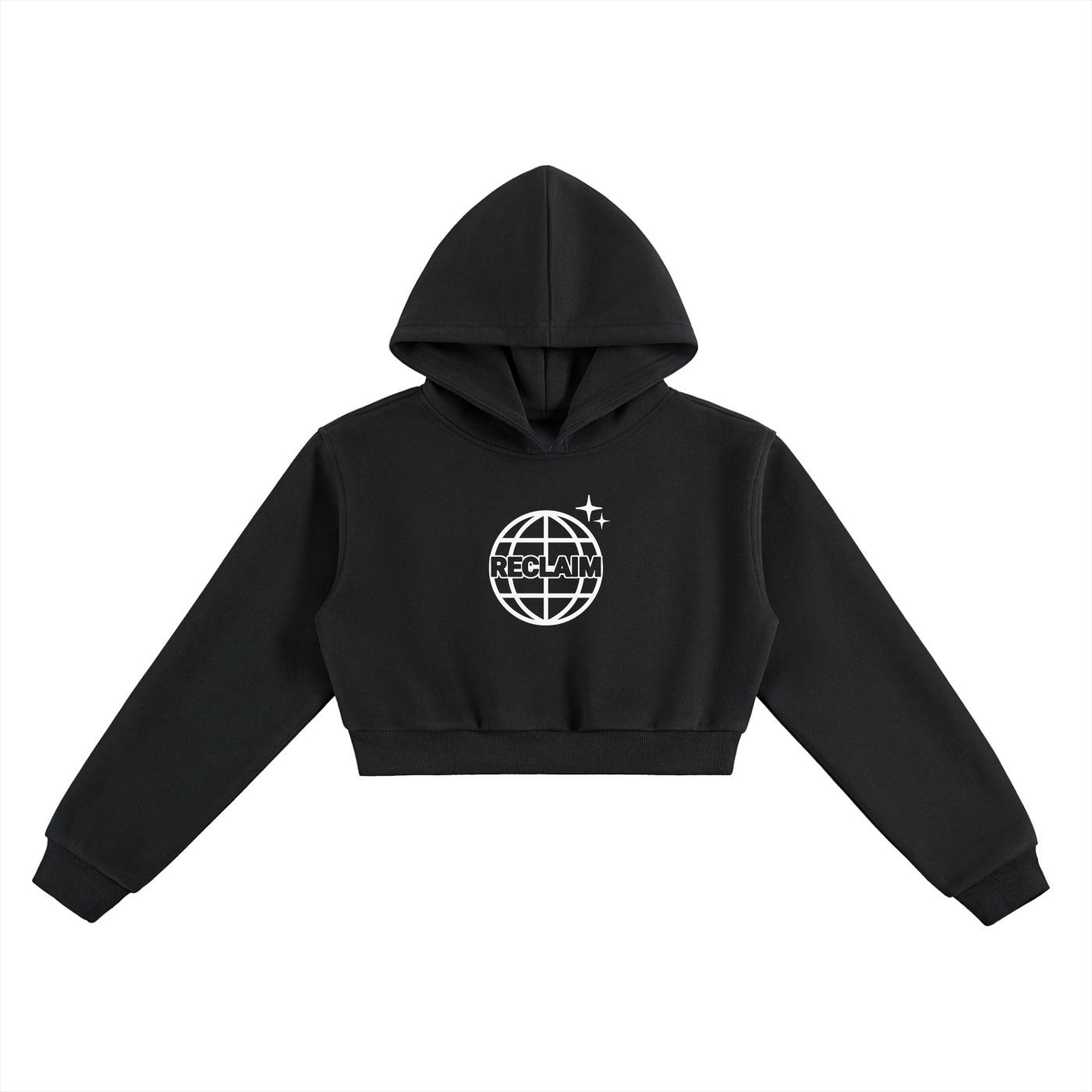 Global Cropped Hoodie