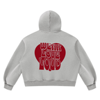 Wear Love Loud Boxy Fleece Hoodie
