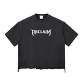 Chaos Snow Wash Boxy Shirt Black (Ripped)
