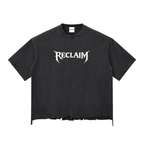 Chaos Snow Wash Boxy Shirt Black (Ripped)