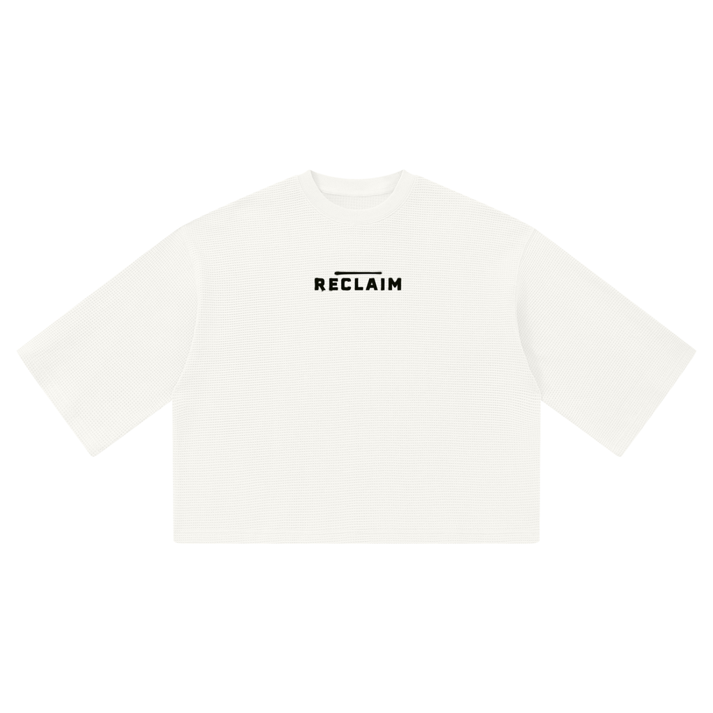 Stencil Boxy Shirt White