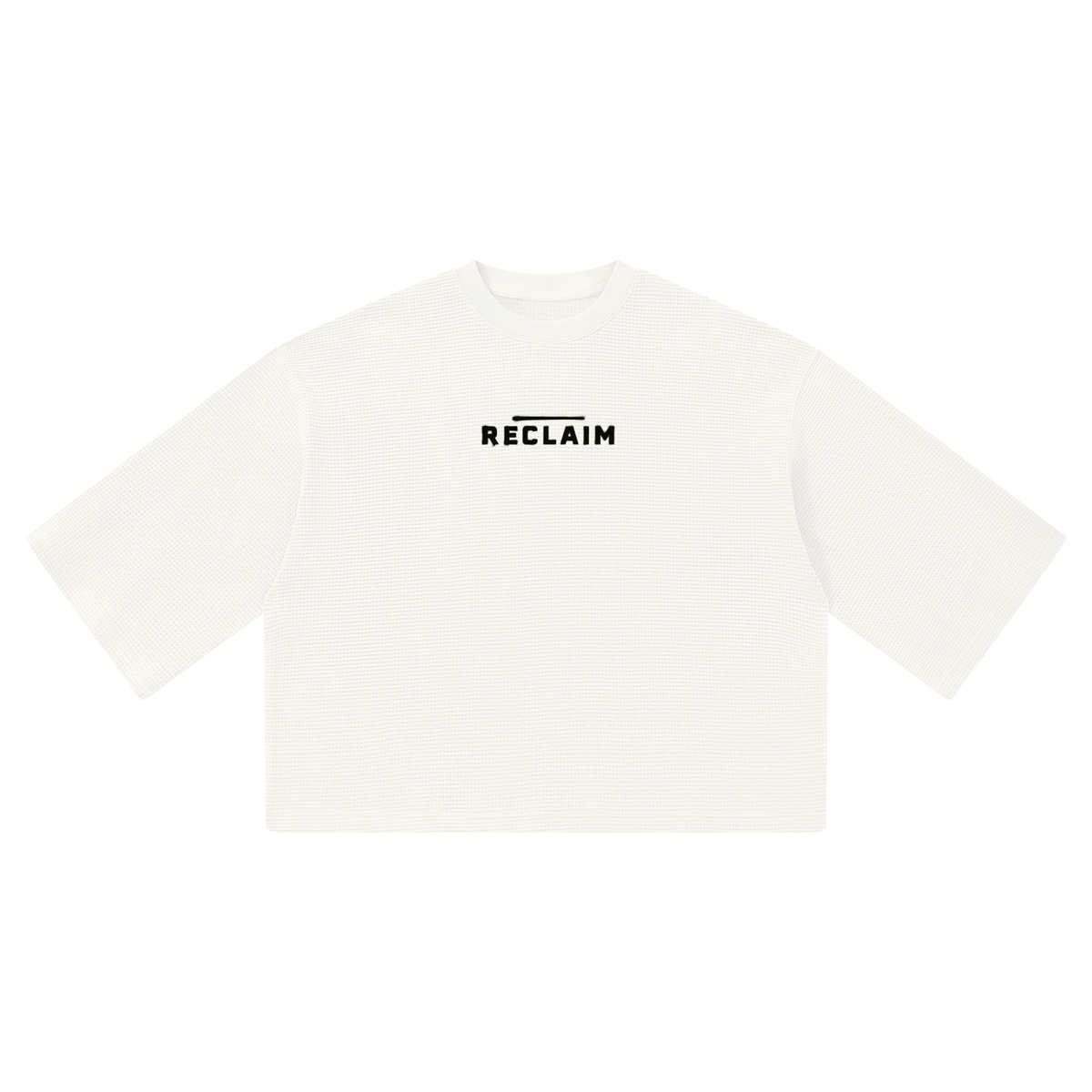 Stencil Boxy Shirt White