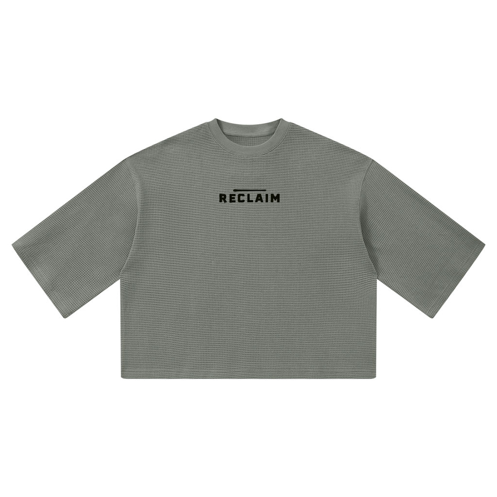 Stencil Boxy Shirt Gray