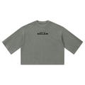 Stencil Boxy Shirt Gray
