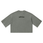 Stencil Boxy Shirt Gray