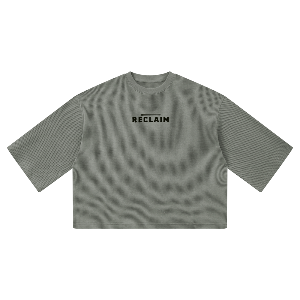 Stencil Boxy Shirt Gray