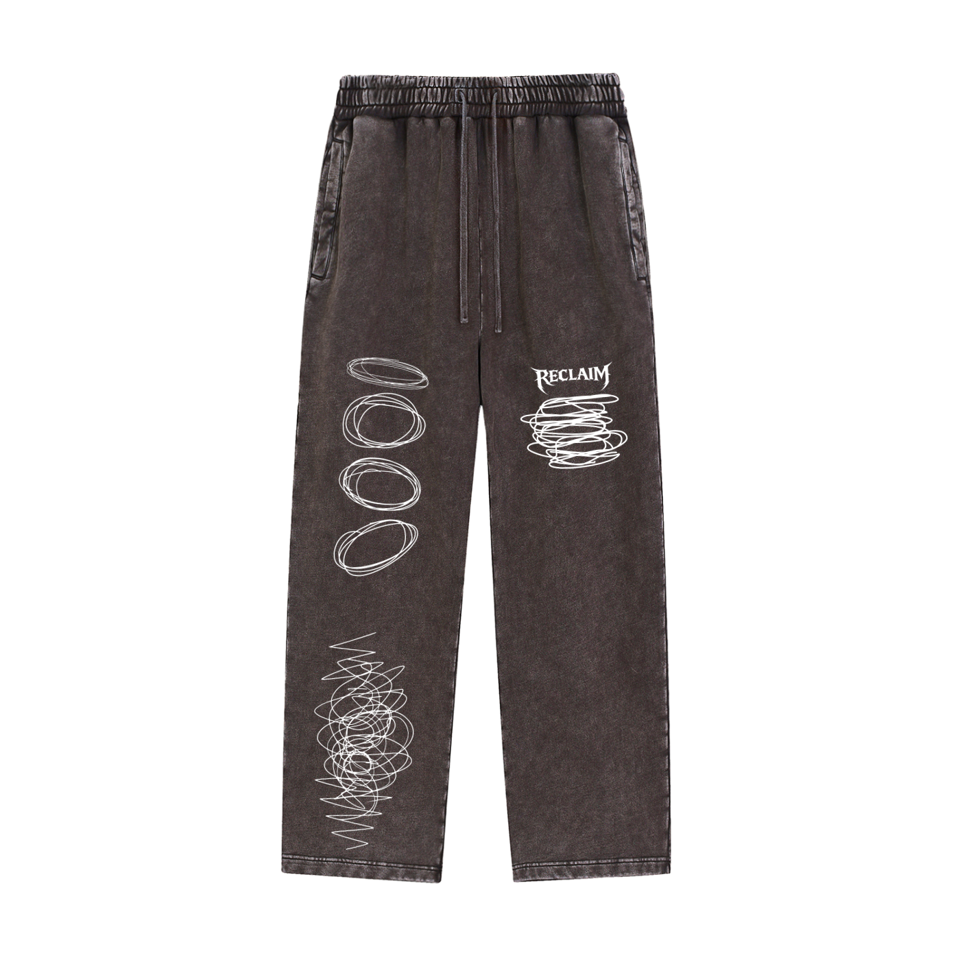 Chaos Snow Wash Heavyweight Sweatpants Grey