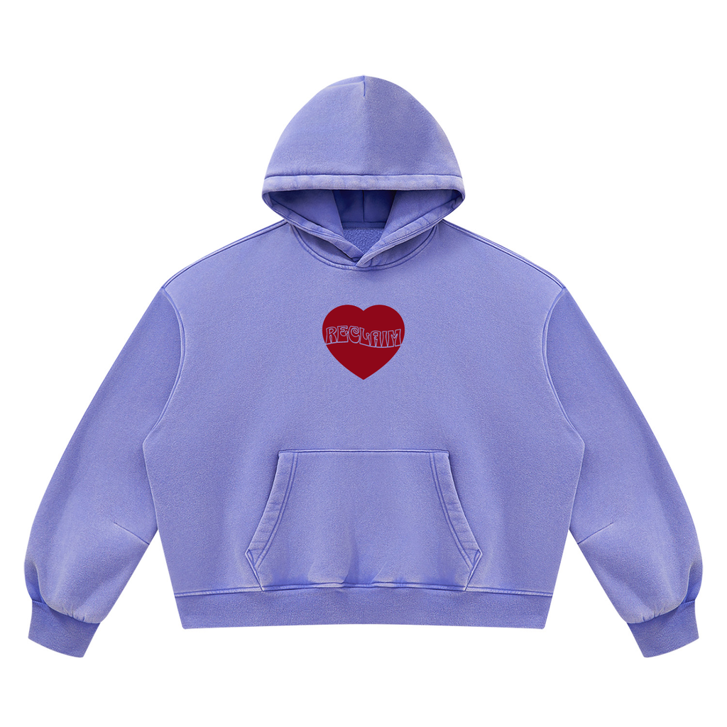 Wear Love Loud Boxy Fleece Hoodie