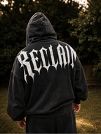 Gothic Snow Wash Full-Zip Hoodie