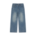 Vintage Wash Wide Jeans