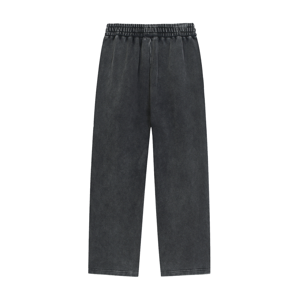 Chaos Snow Wash Heavyweight Sweatpants Black