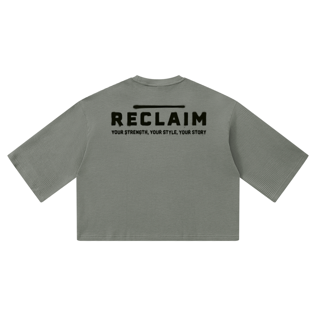 Stencil Boxy Shirt Gray