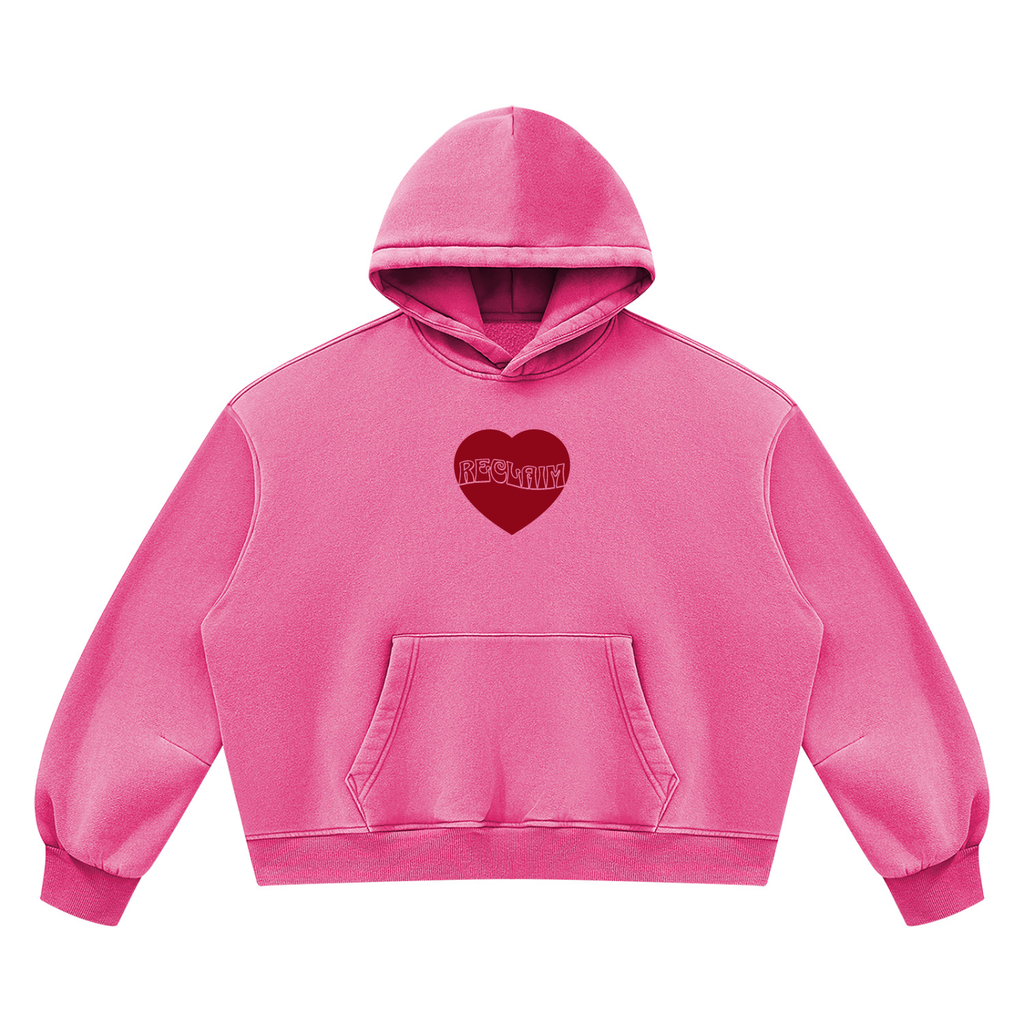 Wear Love Loud Boxy Fleece Hoodie
