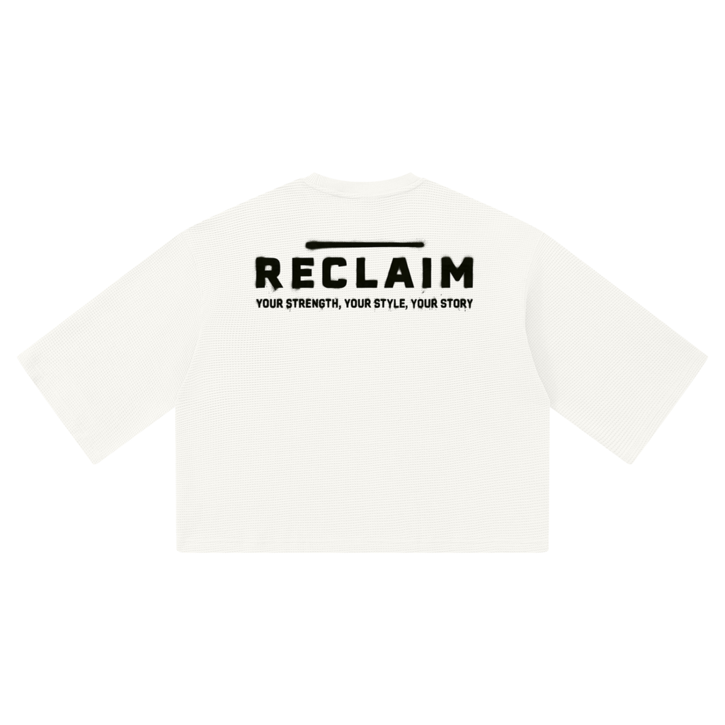 Stencil Boxy Shirt White