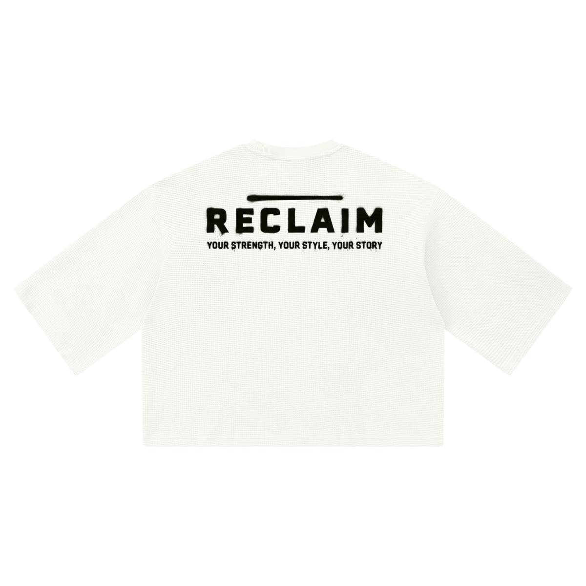 Stencil Boxy Shirt White