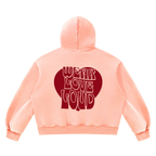 Wear Love Loud Boxy Fleece Hoodie