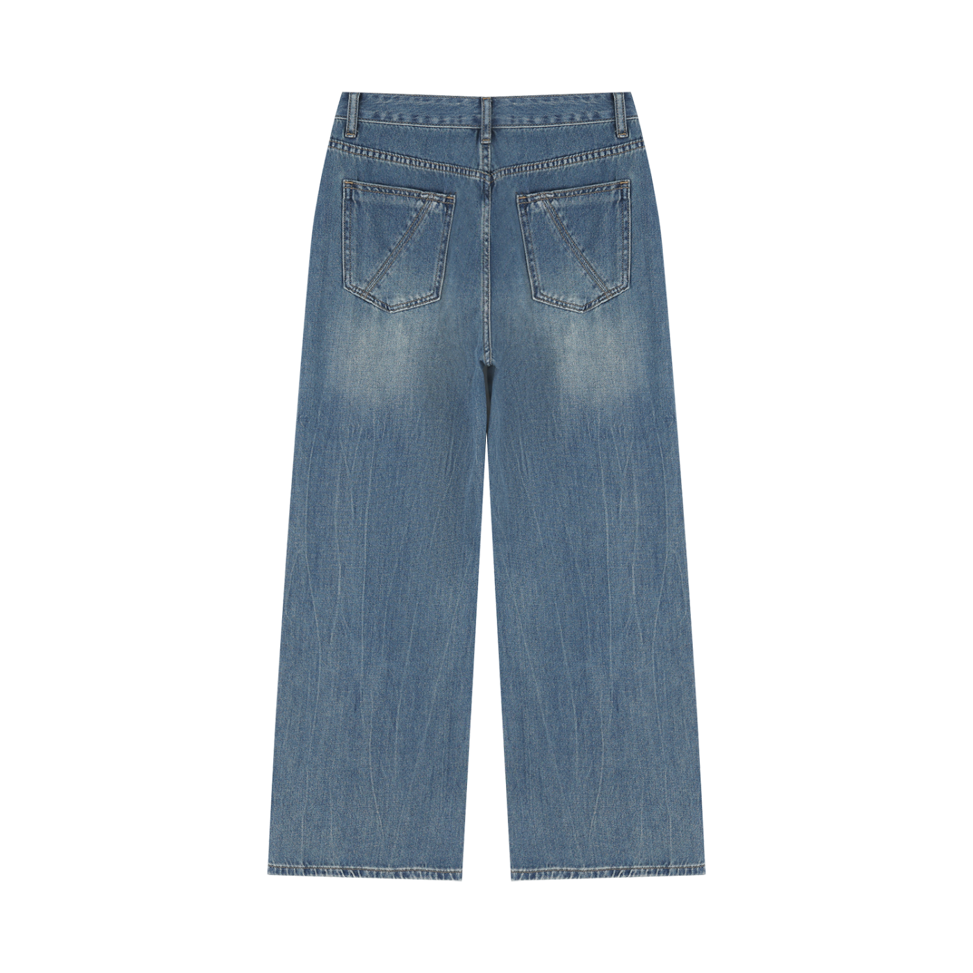 Vintage Wash Wide Jeans