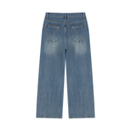 Vintage Wash Wide Jeans