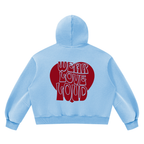 Wear Love Loud Boxy Fleece Hoodie